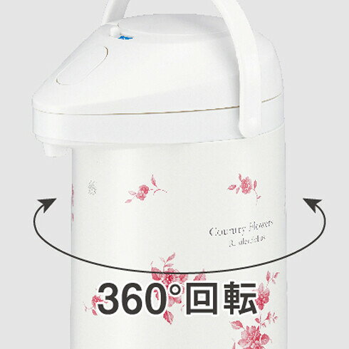 ピーコック ガラス製まほうびん　2.2L　カントリーフラワー MPP-22-FLC Peacock　...
