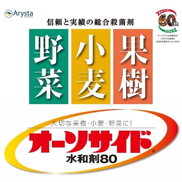 アリスタ 殺菌剤 オーソサイド水和剤80 500g AS-2056386 キャプタン水和剤 キャプ...