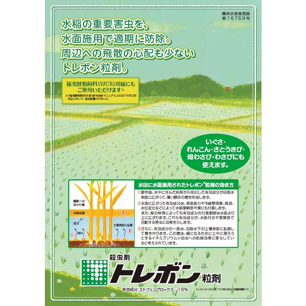 三井化学 トレボン粒剤 2kg MK-2057008 エトフェンプロックス粒剤 エトフェンプロ...