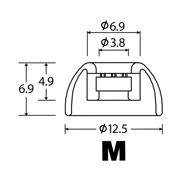 AZLA 交換用イヤーピース（Mサイズ/2ペア） AZL-MAX-TWS-M AZLA《SednaEarfit MAX ...