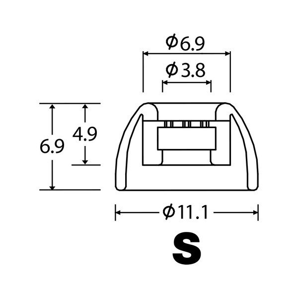 AZLA 交換用イヤーピース（Sサイズ/2ペア） AZL-MAX-TWS-S AZLA《SednaEarfit MAX ...
