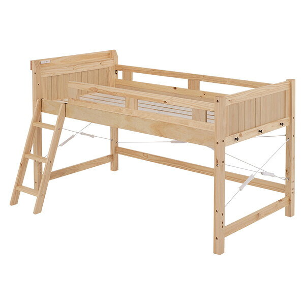 HAGIHARA(萩原) ロフトベッド(ナチュラル・幅106×奥行210×高さ122cm)[他商品と同時購入不可] MB-5080NAS [MB5080NAS] [2]