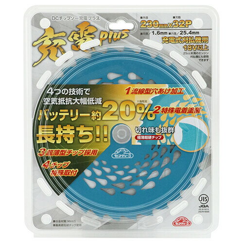 セフティ-3 DCチップソー充電PLUS 230mm×32P JIS チツプソ-ジユウデンプラス230 セ...