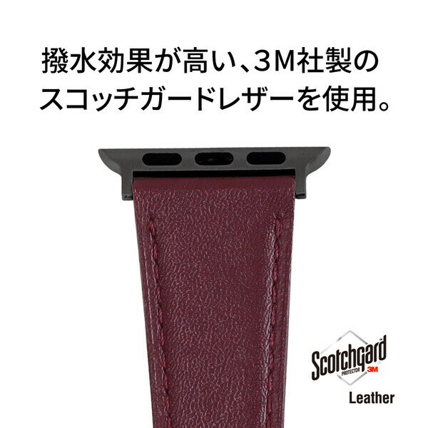 バンビ 時計ベルト（ワイン・22mm） BAMBI　アップルウォッチ用対応バンド RWM521EU [RWM521EU]【返品種別B】