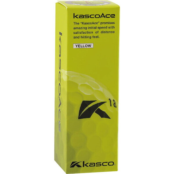 キャスコ kascoAce キャスコエース ゴルフボール 1ダース 12球入り（イエロー） KA...