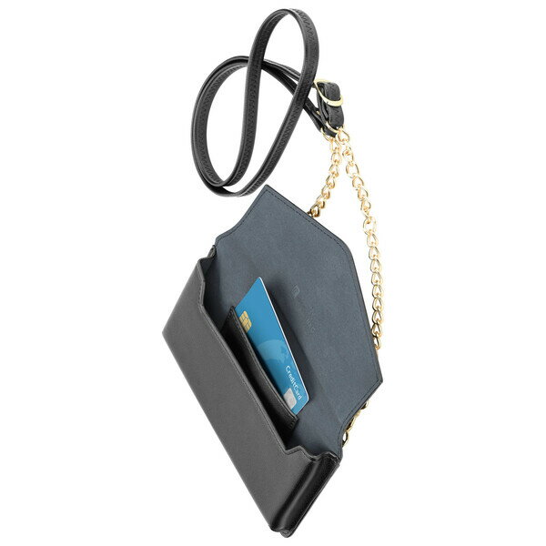 Cellularline スマホiPhone用横型ショルダーバック（カード収納）　ブラック MiniBag MINIBAGPETITK