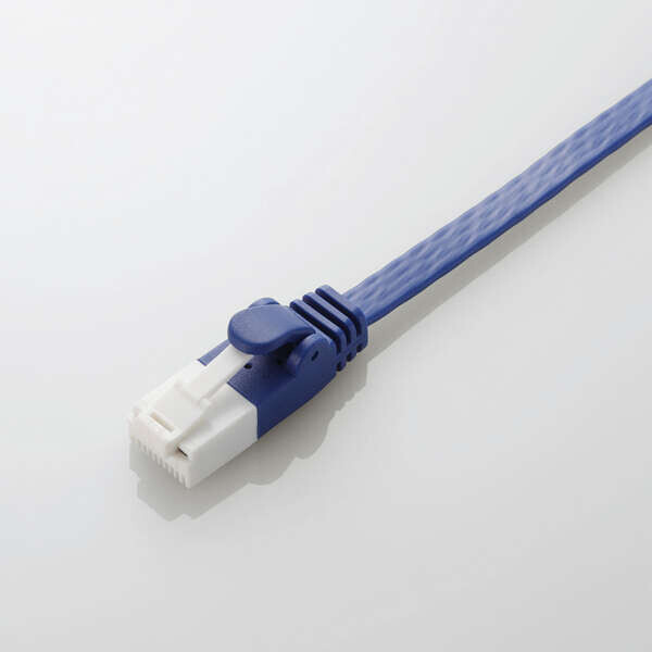 エレコム ツメ折れ防止LANケーブル CAT6A対応 3m（ブルー）【Joshinオリジナルモデル】 LDJ-6ASTD/BU30
