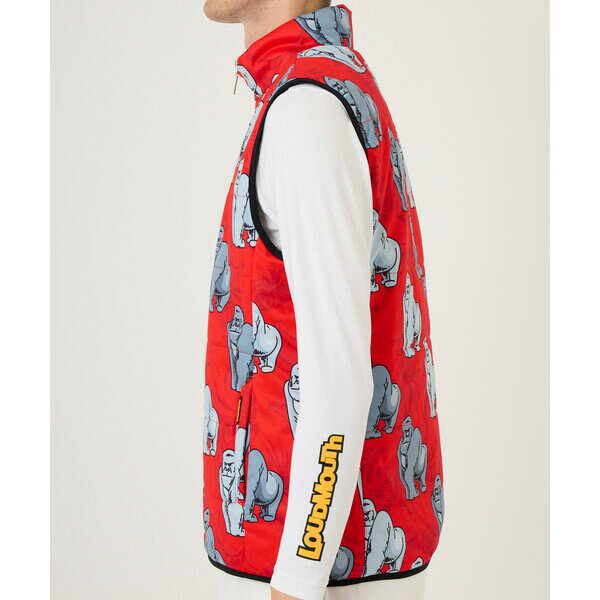 Loundmouth（ラウドマウス） メンズ 中綿ベスト（ゴリラレッド・サイズ：M） 772206M295