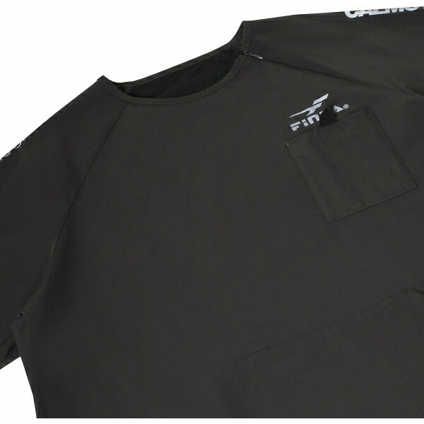 FINTA（フィンタ） メンズ　CALMOストレッチウーブンH/Sシャツ（グレー・サイズ：L） FNT-FT4423-0200-L サッカー・フットサル用