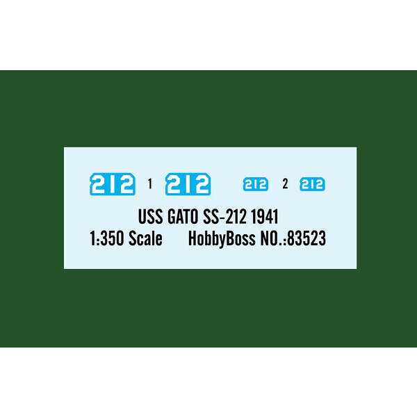 ホビーボス 1/350 アメリカ海軍 SS-212 ガトー 1941年型【83523】 プラモデル