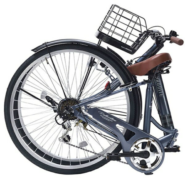 マイパラス 26インチ折りたたみシティサイクル シマノ6段変速 肉厚チューブ 【メーカー直送・他商品との同時購入不可】（ホワイト） MC-507-W MYPALLAS