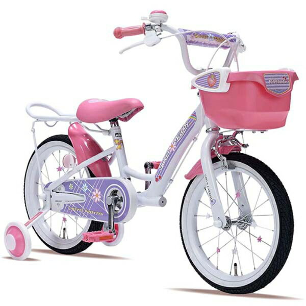マイパラス 16インチ幼児用自転車 バスケット・補助輪付き 【メーカー直送・他商品...
