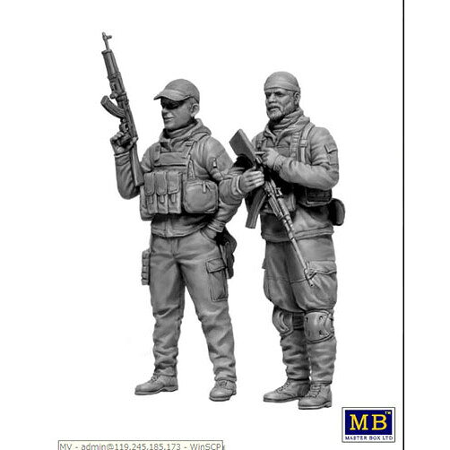 Joshin web 家電とPCの大型専門店のマスターボックス 1/35 ウクライナ郷土防衛隊2体「ブチャ解放2022年4月」 ロシア・ウクライナ戦争シリーズ4【MB35226】 プラモデル｜アングル2