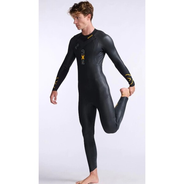 2XU ��� �ȥ饤���������ѥ����åȥ�����P:1 �ץ��ڥ륦���åȥ����ġ�BLK/AMB����������M�� MW4991C-BLK/AMB-M 2XU Propel:1 Wetsuit 2XU�ʥġ��������ॺ���桼��