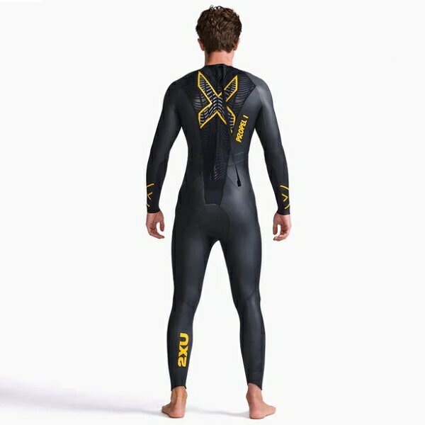 2XU ��� �ȥ饤���������ѥ����åȥ�����P:1 �ץ��ڥ륦���åȥ����ġ�BLK/AMB����������L�� MW4991C-BLK/AMB-L 2XU Propel:1 Wetsuit 2XU�ʥġ��������ॺ���桼��