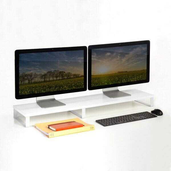 サンワサプライ 木製机上ラック（W1000×D240mm・ホワイト） MR-LC314W 3