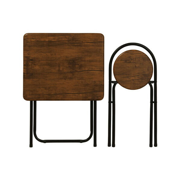 弘益 フォールディングテーブルセット (ブラウン) KOEKI-VTC6050PVBR [KOEKIVTC6050PVBR] [2]