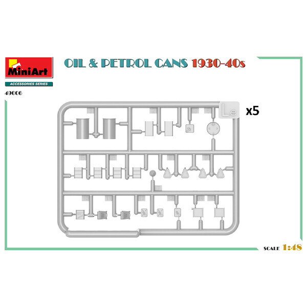Joshin web 家電とPCの大型専門店のミニアート 1/48 石油＆ガソリン缶1930-40年代 【MA49006】 ストラクチャー｜アングル3