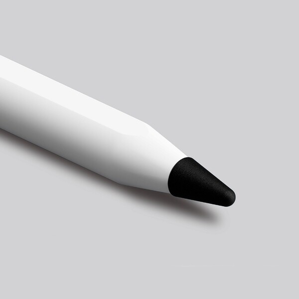 ifeli Apple Pencil用 一体型TPUカバー付きチップ（4個入り）（ブラック） IF00062