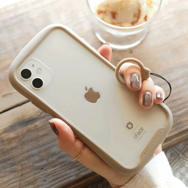 Hamee iPhone 14 Plus（6.7インチ）用 ハイブリッドケース IFACE REFLECTION （ベ...