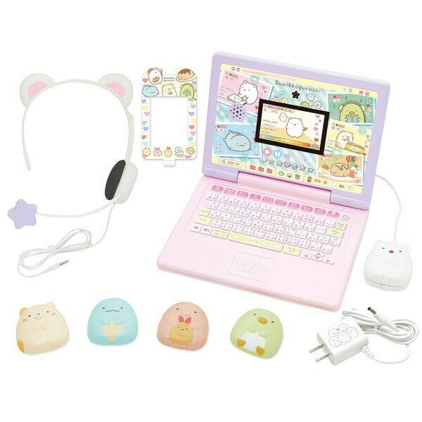 Joshin web 家電とPCの大型専門店のセガフェイブ ヘッドセットではいしん？　！カメラもIN！マウスできせかえ！すみっコぐらしパソコン MYLIVE｜アングル2