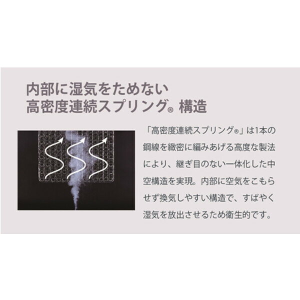 フランスベッド 高密度連続スプリング マットレ...の紹介画像2