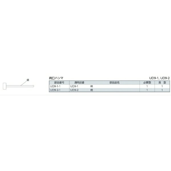 KTC(京都機械工具) 両口ハンマ (大型車用) UD9-2 KTC