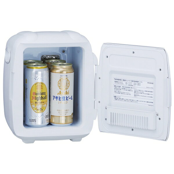ツインバード 5.5L コンパクト電子保冷保温ボックス(ホワイト) HR-EB06W TWINBIRD ...