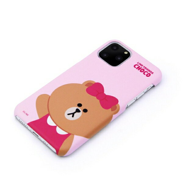 LINE FRIENDS iPhone 11 Pro用 ハードケース SLIM FIT ベーシック（チョコ） KCJ-SFT003