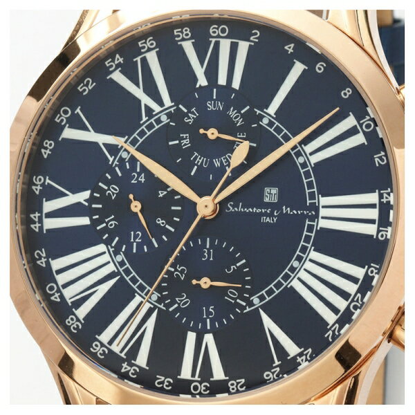 サルバトーレ・マーラ 【国内正規品】Salvatore Marra クオーツ　メンズタイプ SM23101-PGBL【返品種別B】