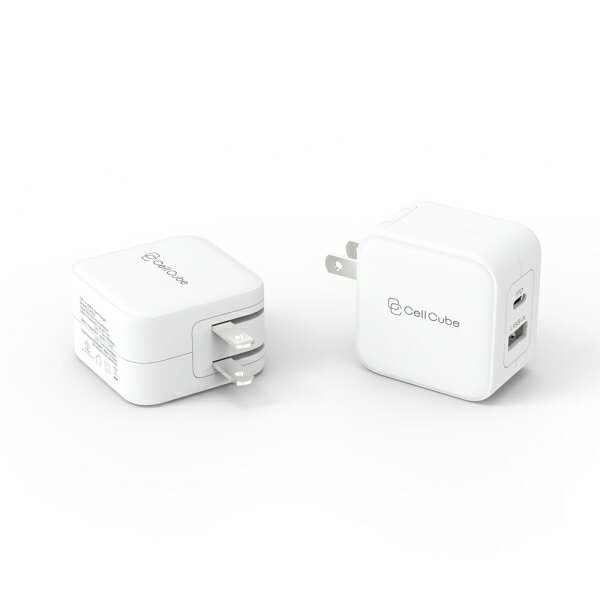 FUNMAXJAPAN�ʥե���ޥå�������ѥ�� CellCube PD20W USB-C��1��USB-A��1 ��®���Ŵ����� CC-AC04-WH