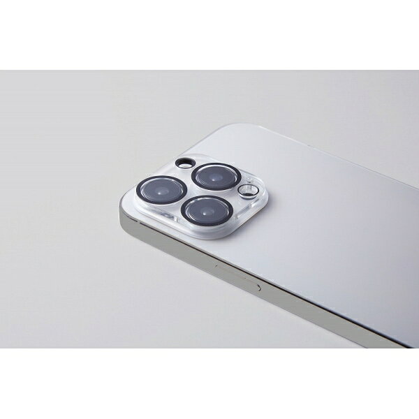 ディーフ iPhone 15 Pro/15 Pro Max用 カメラレンズカバー CLEAR CAMERA LENS COVER（クリア） DG-IP23PGAC3CR