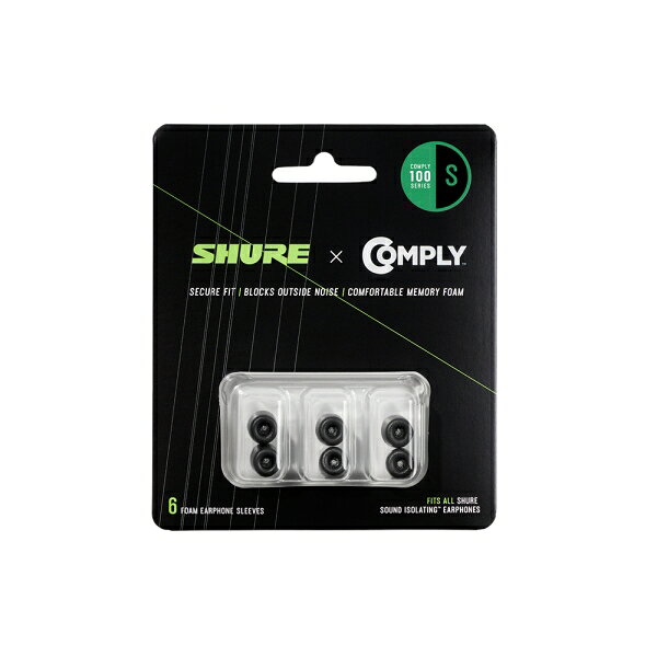 シュア Shureイヤホン向け交換用イヤーピース（Sサイズ・3ペア） EACYF1-6S Shure