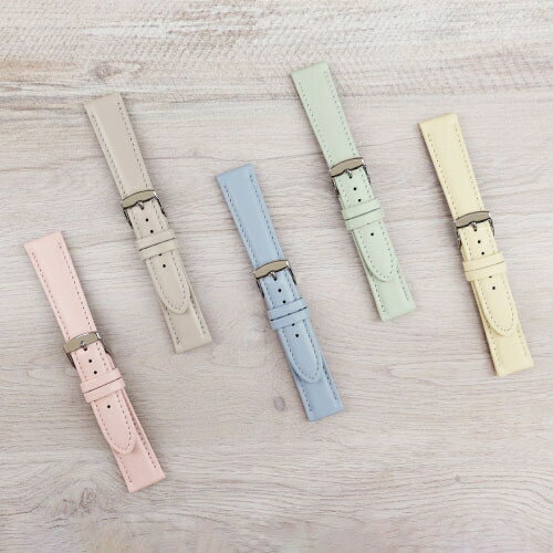 バンビ 時計ベルト（ベージュ・14mm） BAMBI　牛革 BCA062FL [BCA062FL]【返品種別B】