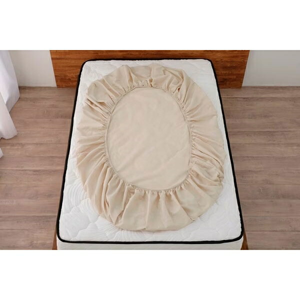 アイリスオーヤマ ボックスシーツ ワッフル(アイボリー・シングル) BXS-TCW-Sアイボリ- IRIS [BXSTCWSアイボリ] [2]