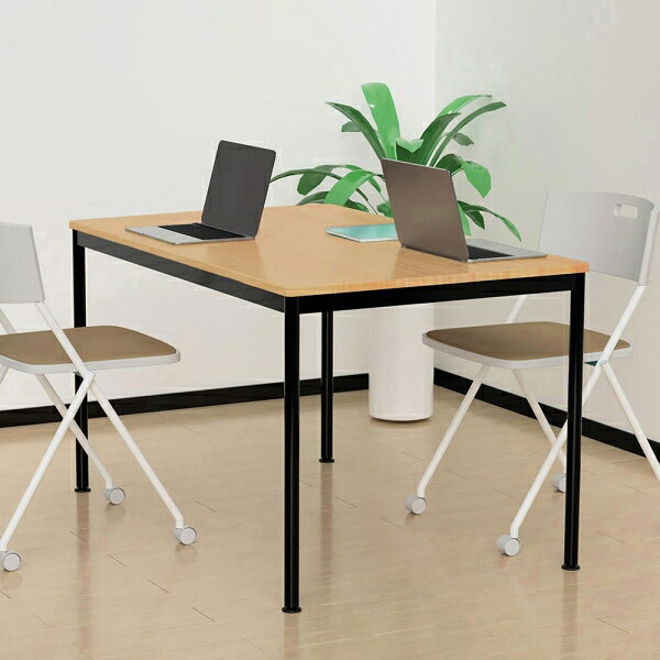 Joshin web 家電とPCの大型専門店のナカバヤシ フラットテーブル(120×75cm/オーク/ブラック) FDF-1275KMBK [FDF1275KMBK]｜アングル3