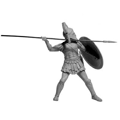 Joshin web 家電とPCの大型専門店のマスターボックス 1/32 ギリシャ重装歩兵・BC500ペルシア戦争Vol.2・備えの姿勢【MB32012】 未塗装組立フィギュア｜アングル2