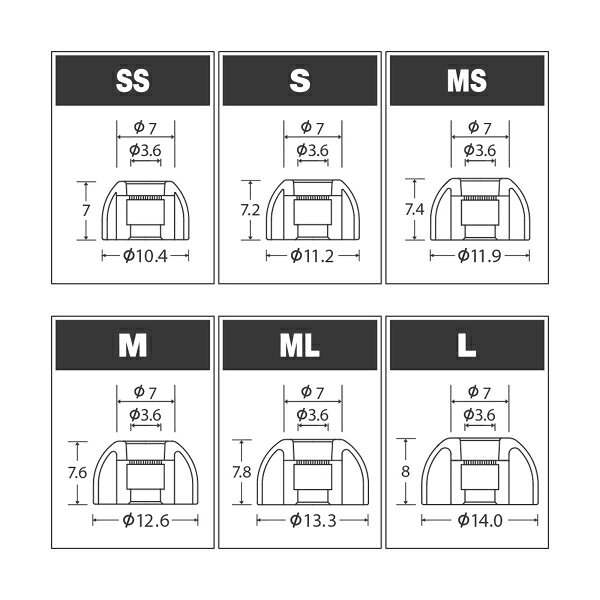 AZLA イヤーピース（Sサイズ/2ペア）《SednaEarfit XELASTEC II》 AZL-XELASTECII-...