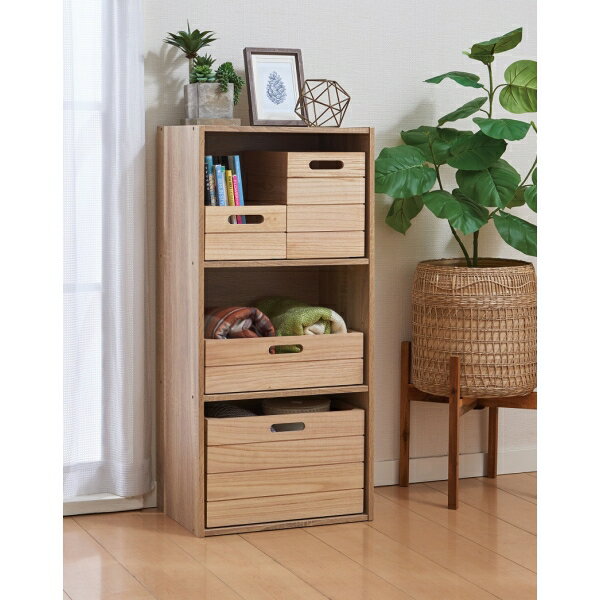 パール金属 積み重ね桐ボックス　浅型 N-7111(パ-ル) [N7111パル]