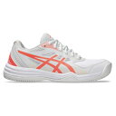 1042A230-102-23.0 アシックス レディース テニスシューズ COURT SLIDE 3 CLAY/OC（White/Sun Coral・サイズ：23.0cm） asics オムニ・クレーコート用 3