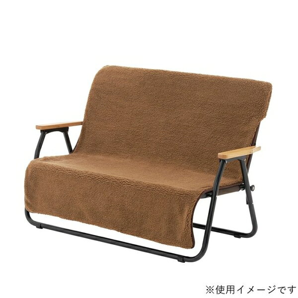 ロゴス ボア＆フリース チェアfor2専用カバー レッド No.73391011 LOGOS 2