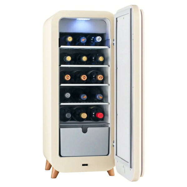 （標準設置料込_Aエリアのみ）さくら製作所 48L 1ドア冷蔵庫（ベージュ）【右開き...