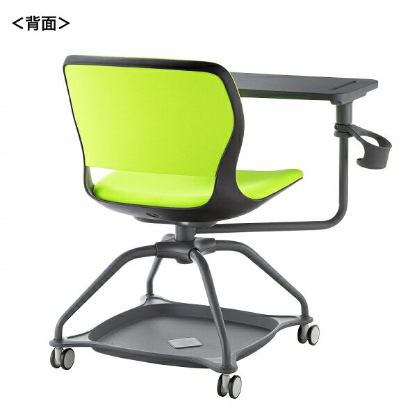 サンワサプライ ミーティングチェア テーブル付き(グリーン) SNC-T165G [SNCT165G] [3]