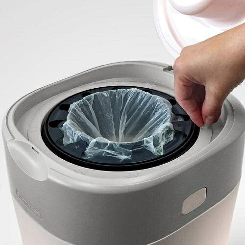 Joshin web 家電とPCの大型専門店のベビー用品 おむつ用ごみ箱 強力密閉抗菌 おむつポット ポイテック W防臭 コットンホワイト（WH） コンビ ポイテツクWシヨウシユウ｜アングル3