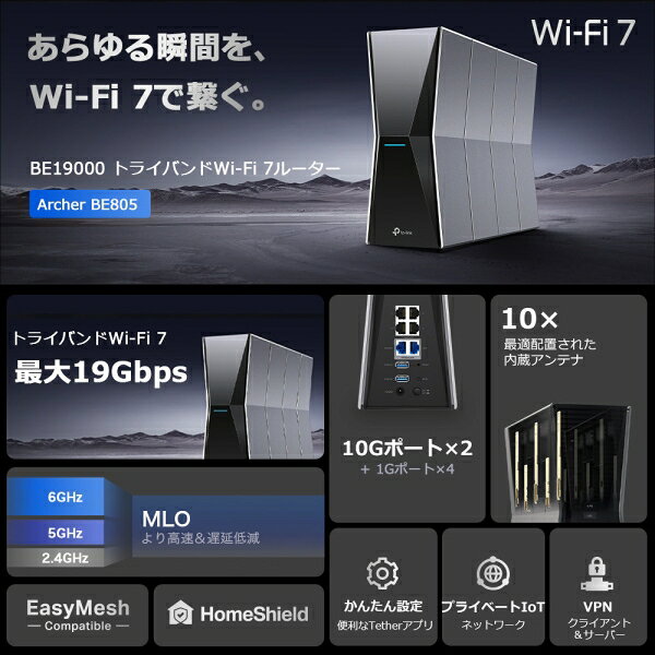 TP-Link|ティーピーリンク BE1900...の紹介画像3