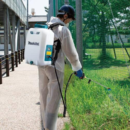 マキタ 充電式噴霧器 18V 10L (バッテリBL1830B(3.0Ah)×1本・充電器DC18WC付き) MU...