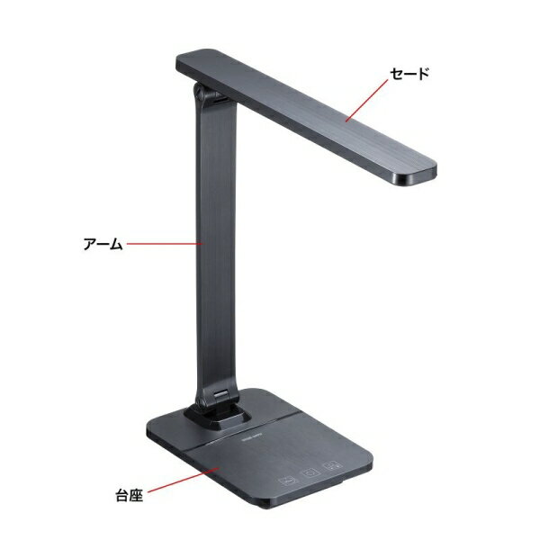����掠�ץ饤 USB���ż�LED�ǥ����饤�� LED-DESK1BK [LEDDESK1BK]
