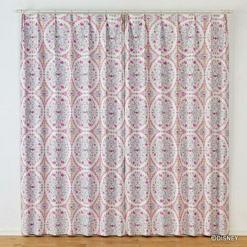 スミノエ(SUMINOE) PRINCESS/マジックランプ 遮光2級カーテン 1枚入り(幅100×高さ178cm・ピンク) M1221-100-178 アラジン ドレープカーテン(323-75921) [M1221100178]【Disneyzone】 [2]