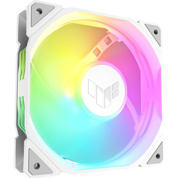 ASUS�å��������� ARGB �������ե��� TUF Gaming TR120 ARGB Reverse Fan 120mm�ʥۥ磻�ȡ� TUFGTR120ARGBRVW
