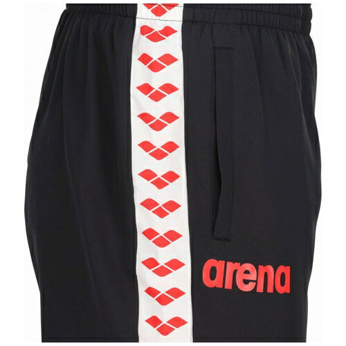 アリーナ ロングパンツ（ブラック×レッド・サイズ：M） DS-ASS4LPU004-BKRD-M arena 3